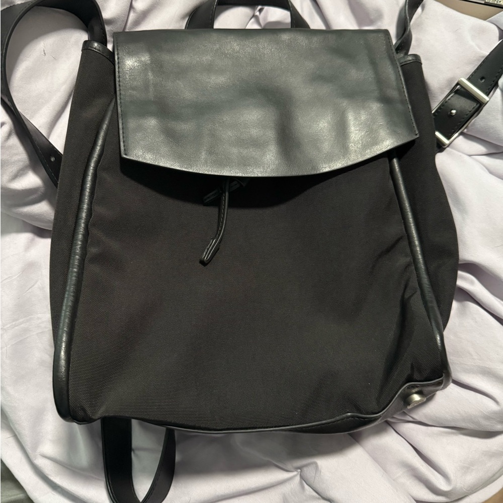 Skagen Black nylon/Leather Backpack